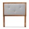 Baxton Studio Abner Transitional Light Grey Fabric Upholstered and Walnut Brown Finished Wood Headboard-Twin 191-11522-ZORO - alternate 5